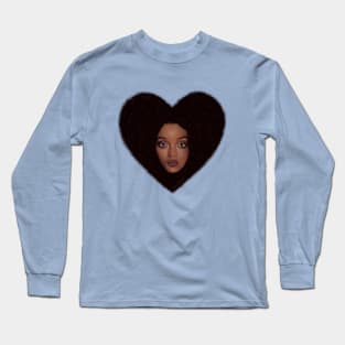 Whitney Heart Afro Long Sleeve T-Shirt